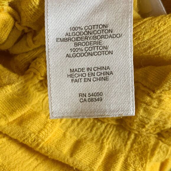 Jones New York Signature Women 2X Golden Yellow Shacket Button Up Corded Waist - Picture 13 of 14